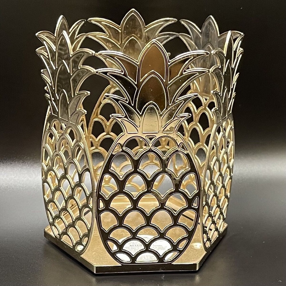 Bath and Body Works Pineapple Gold Candle Holder